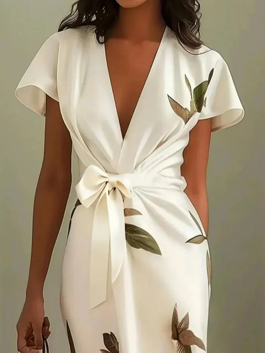 Clara | Classic Wrap Midi Dress