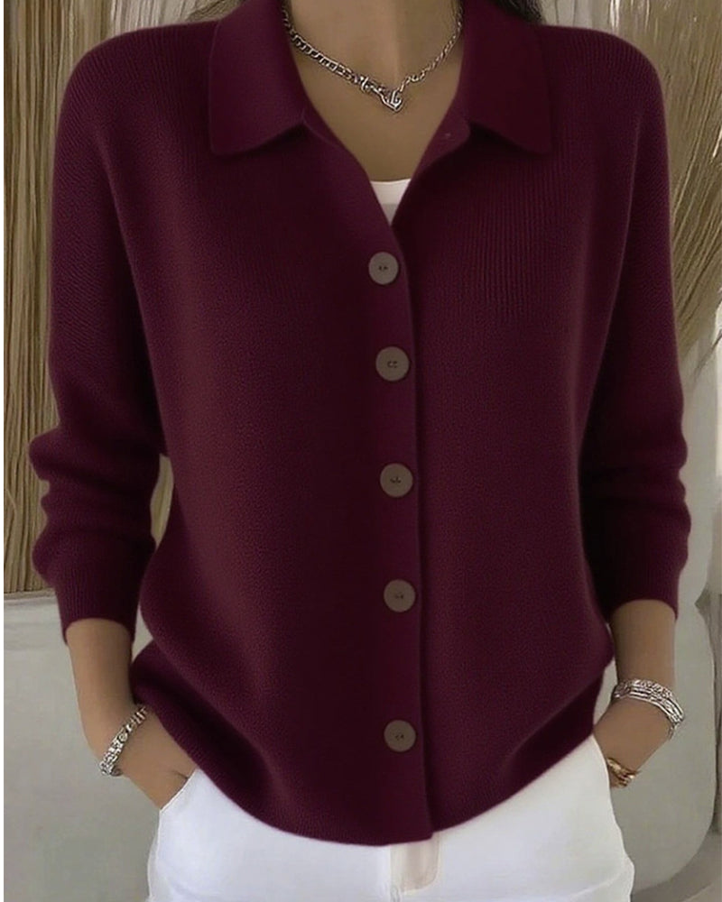 Camille™ | Soft Button Knit Cardigan