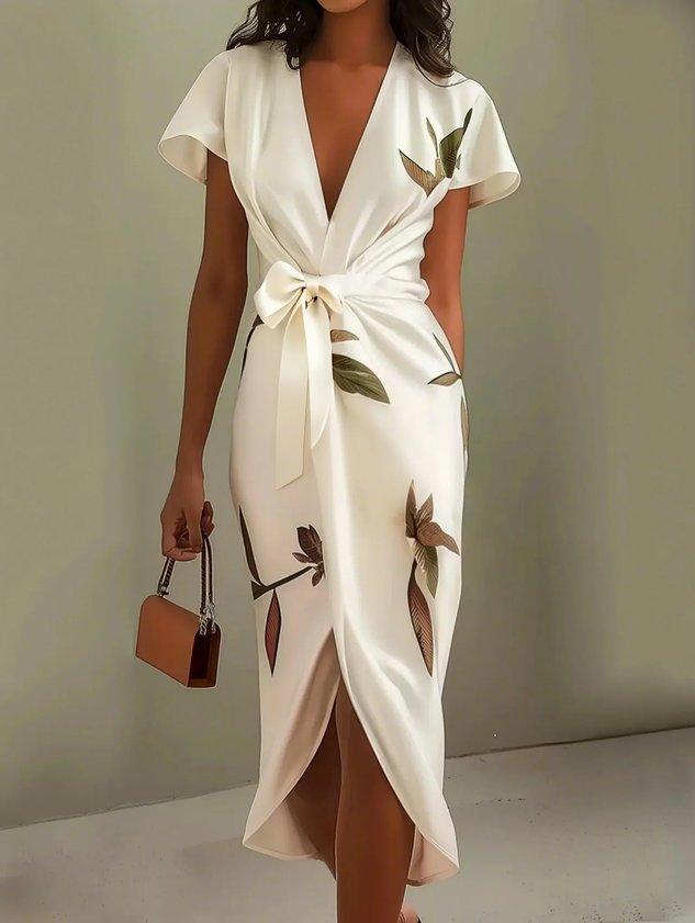 Clara | Classic Wrap Midi Dress