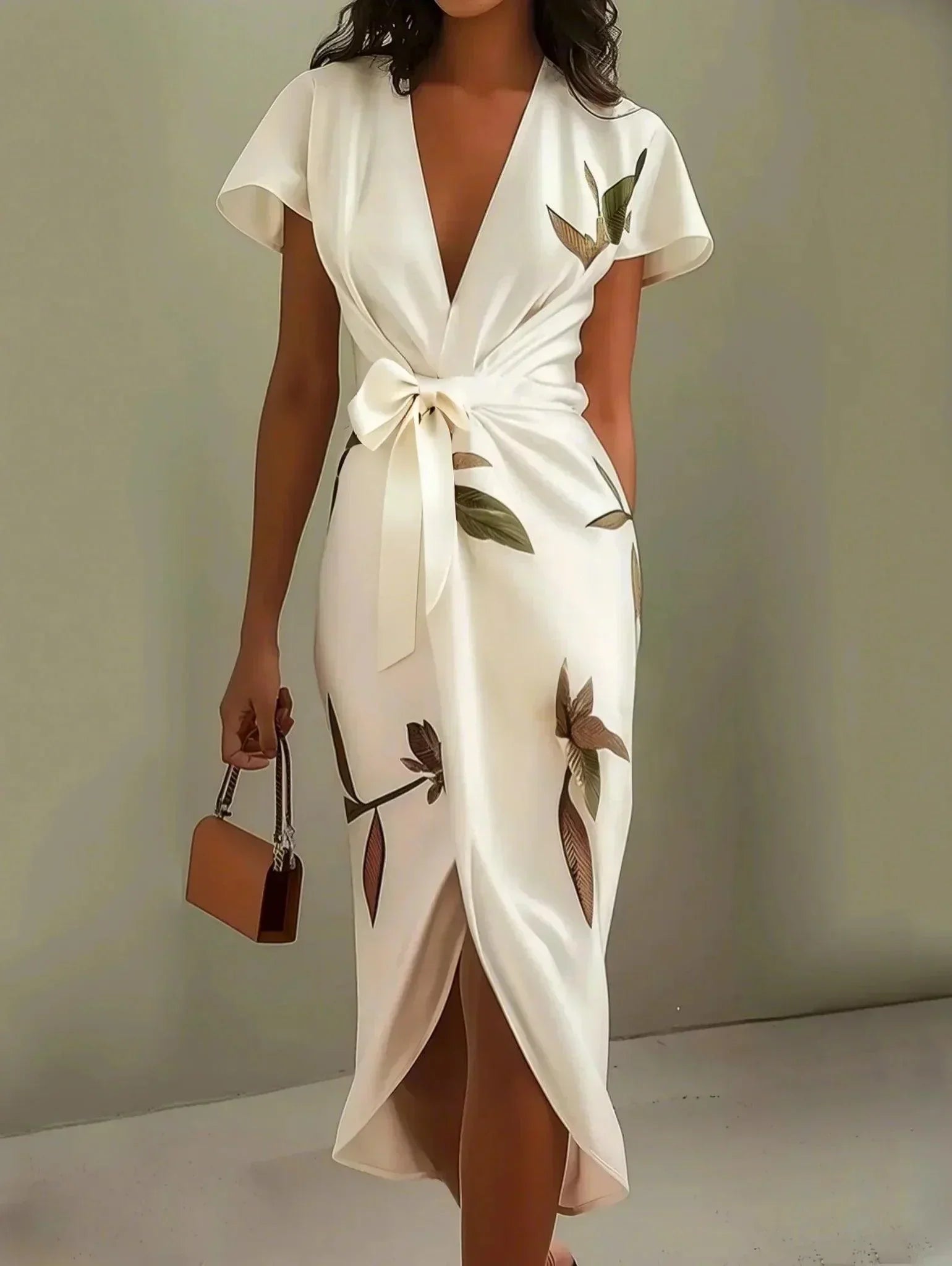 Clara | Classic Wrap Midi Dress