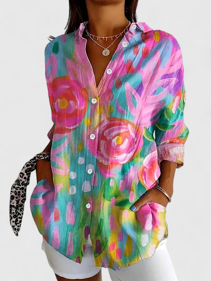 Aurielle™ Riviera Print Blouse