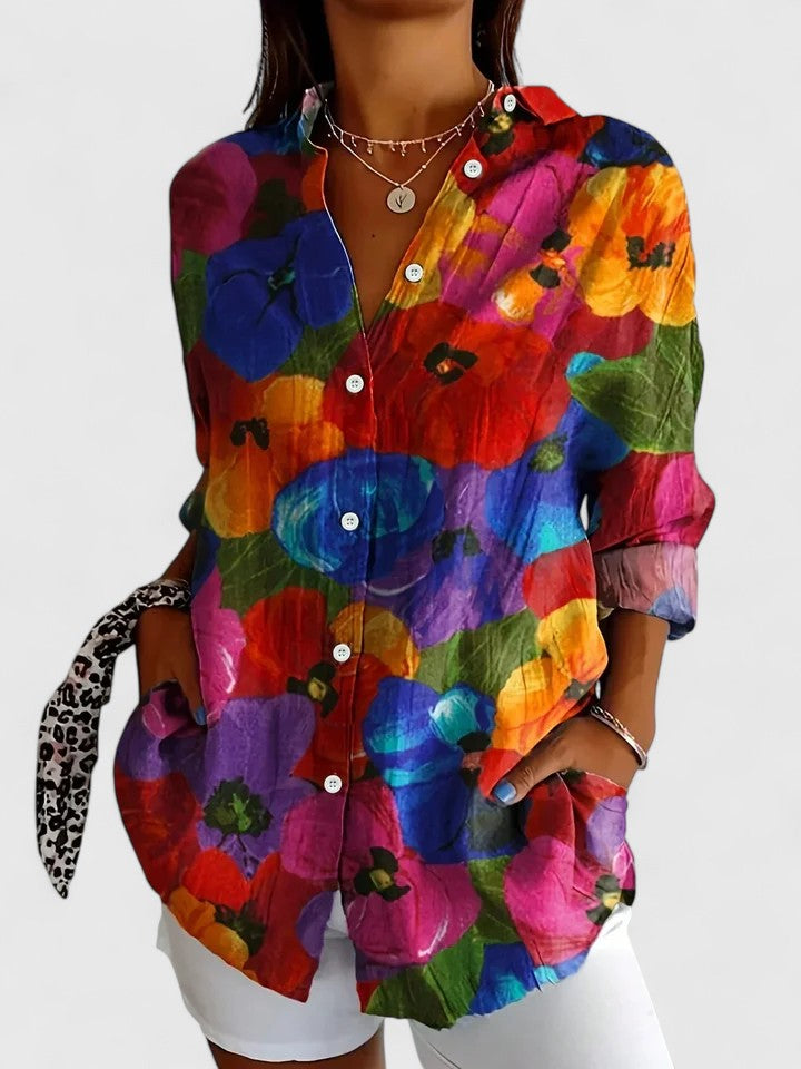 Aurielle™ Riviera Print Blouse