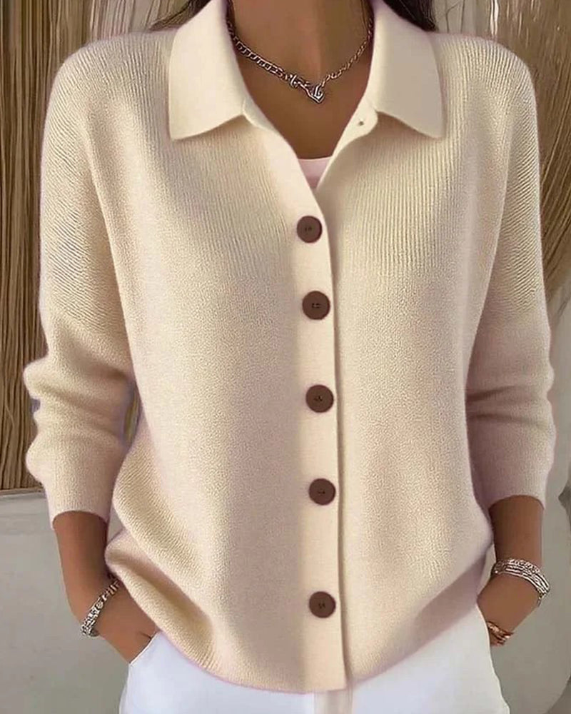 Camille™ | Soft Button Knit Cardigan