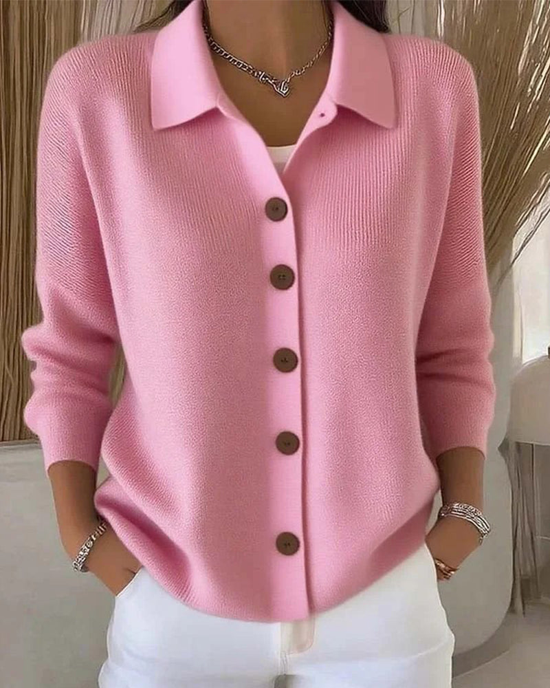 Camille™ | Soft Button Knit Cardigan