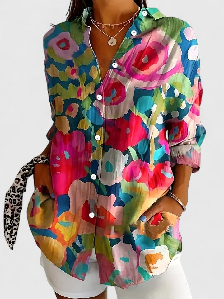 Aurielle™ Riviera Print Blouse