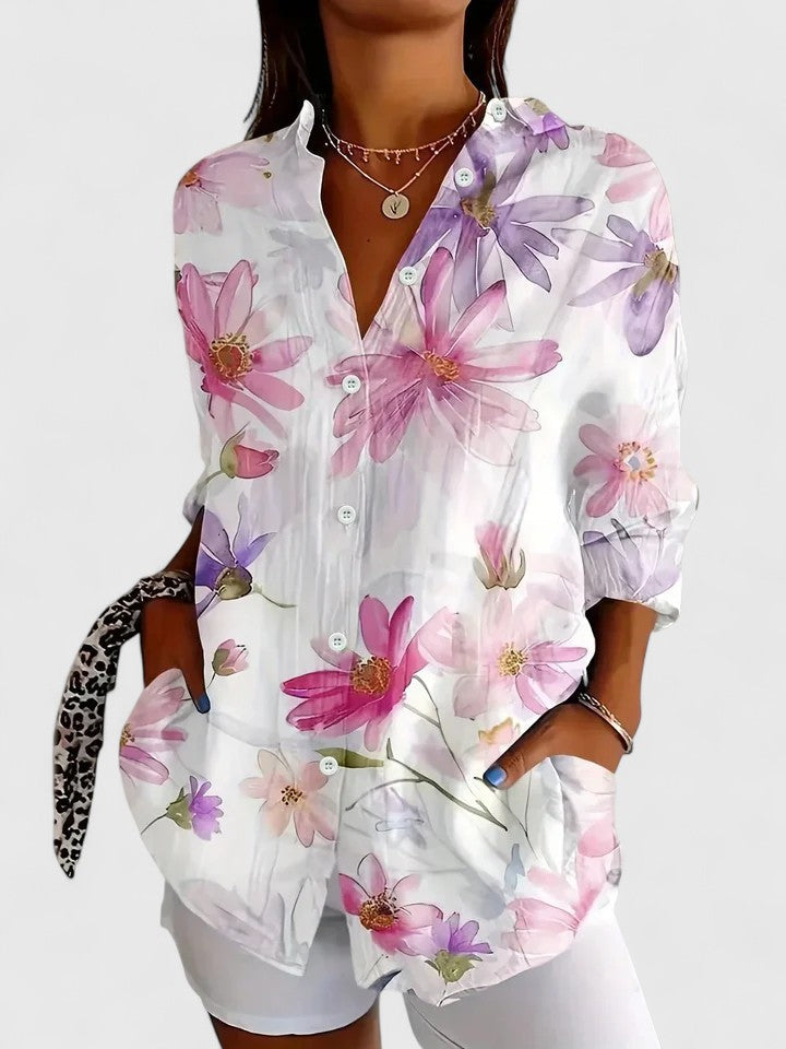 Aurielle™ Riviera Print Blouse