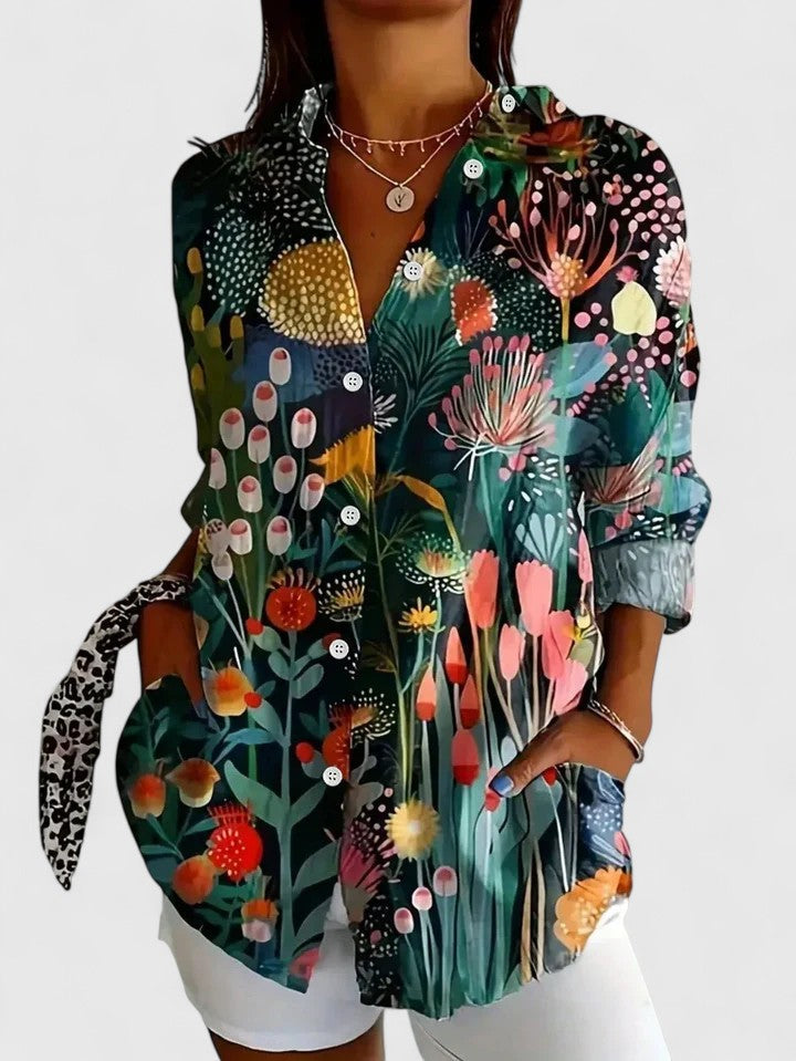 Aurielle™ Riviera Print Blouse